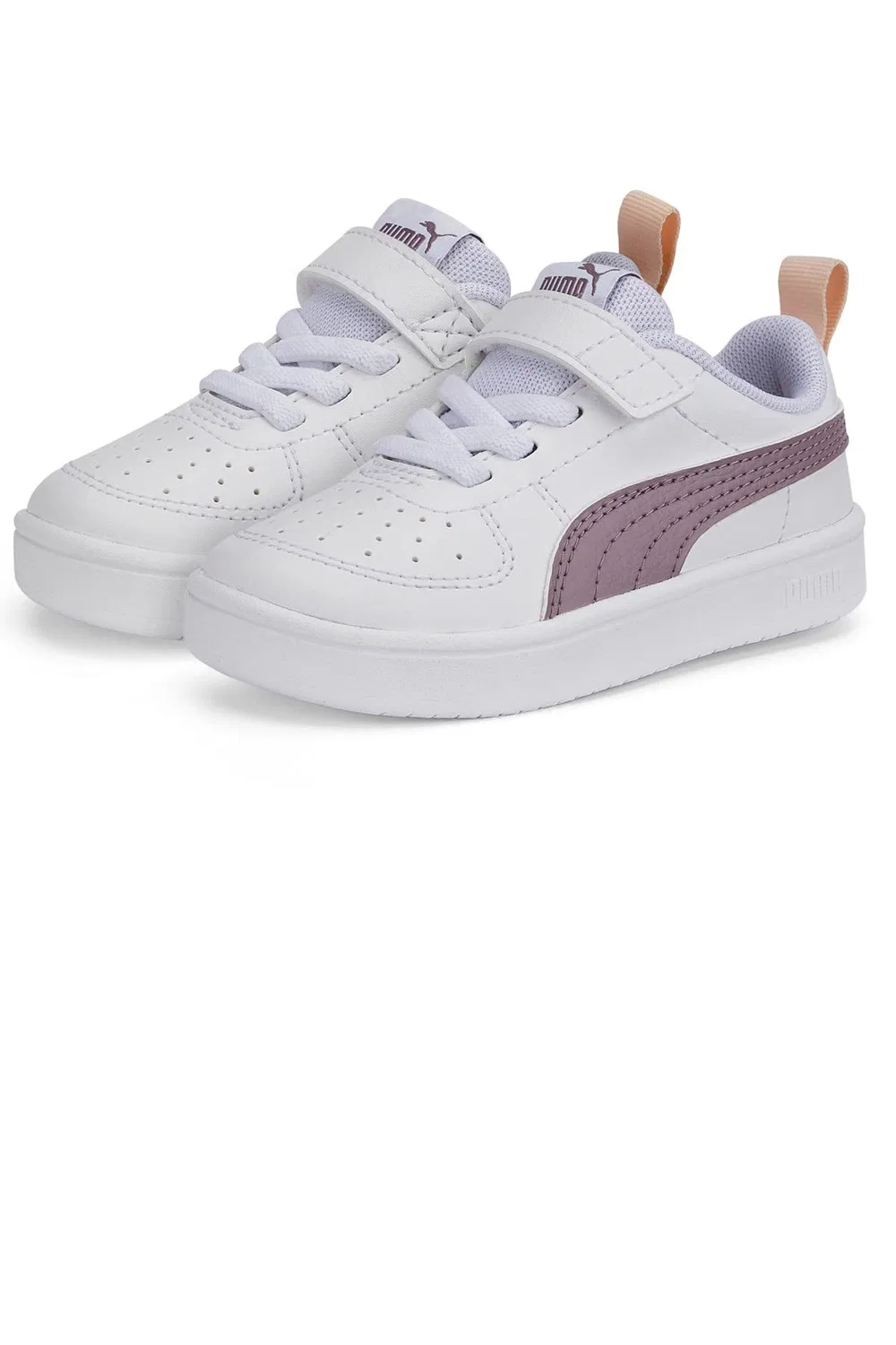 Детские кроссовки с эластичной шнуровкой PUMA Rickie AC PS Unisex PUMA PUMA White Elderberry — фото 3