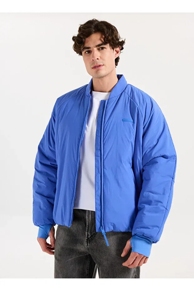 Мужская куртка-бомбер с принтом Calvin Klein, Saks - Blue