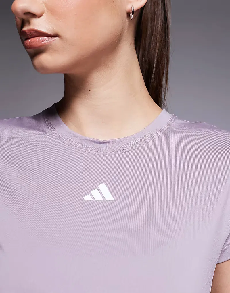 Футболка Adidas Training Hyperglam фиолетового — фото 3