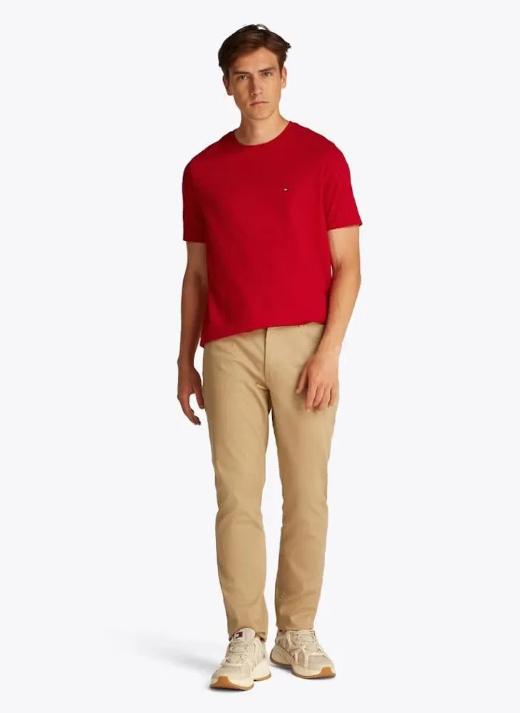 Футболка с вышивкой флага Tommy Hilfiger, красный — фото 4