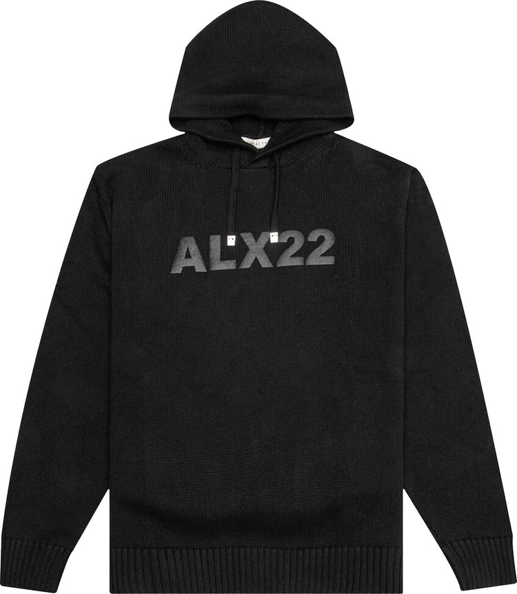 Свитер 1017 ALYX 9SM Logo Knit Hooded Sweater 'Black', черный - фото