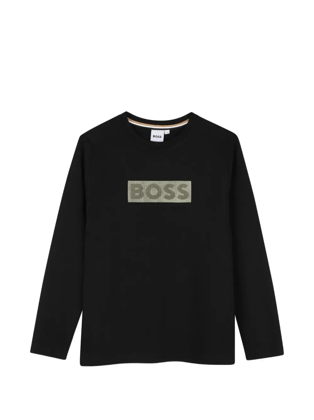 Лонгслив с логотипом Boss Kidswear, черный