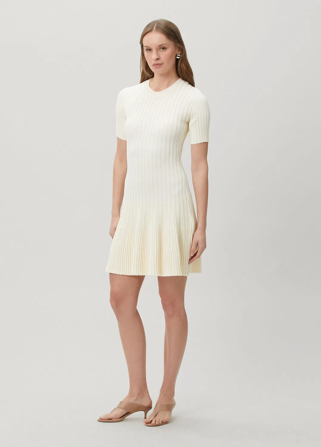 Мини-платье Ami Paris, white