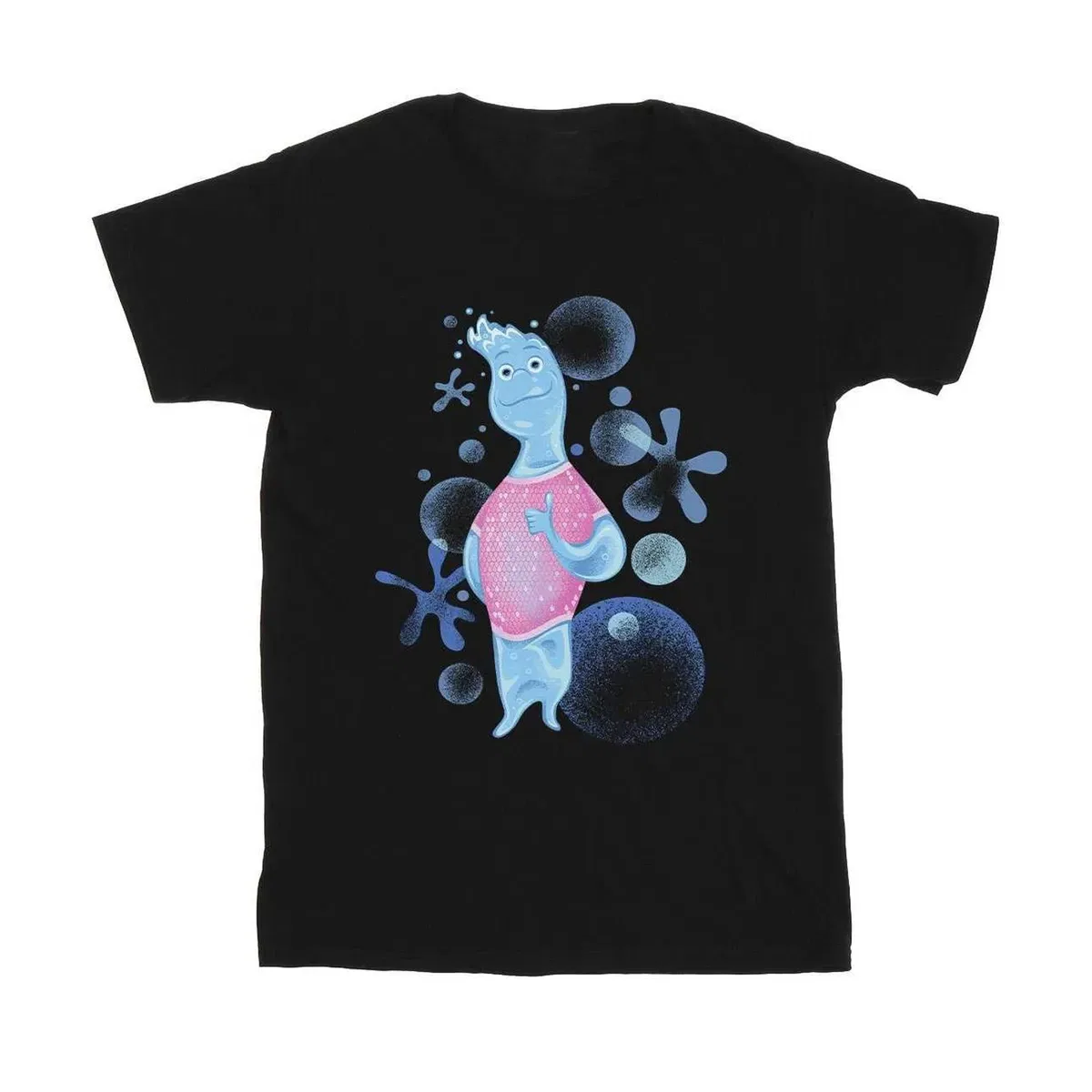 Детская хлопковая футболка Wade Elemental, Black