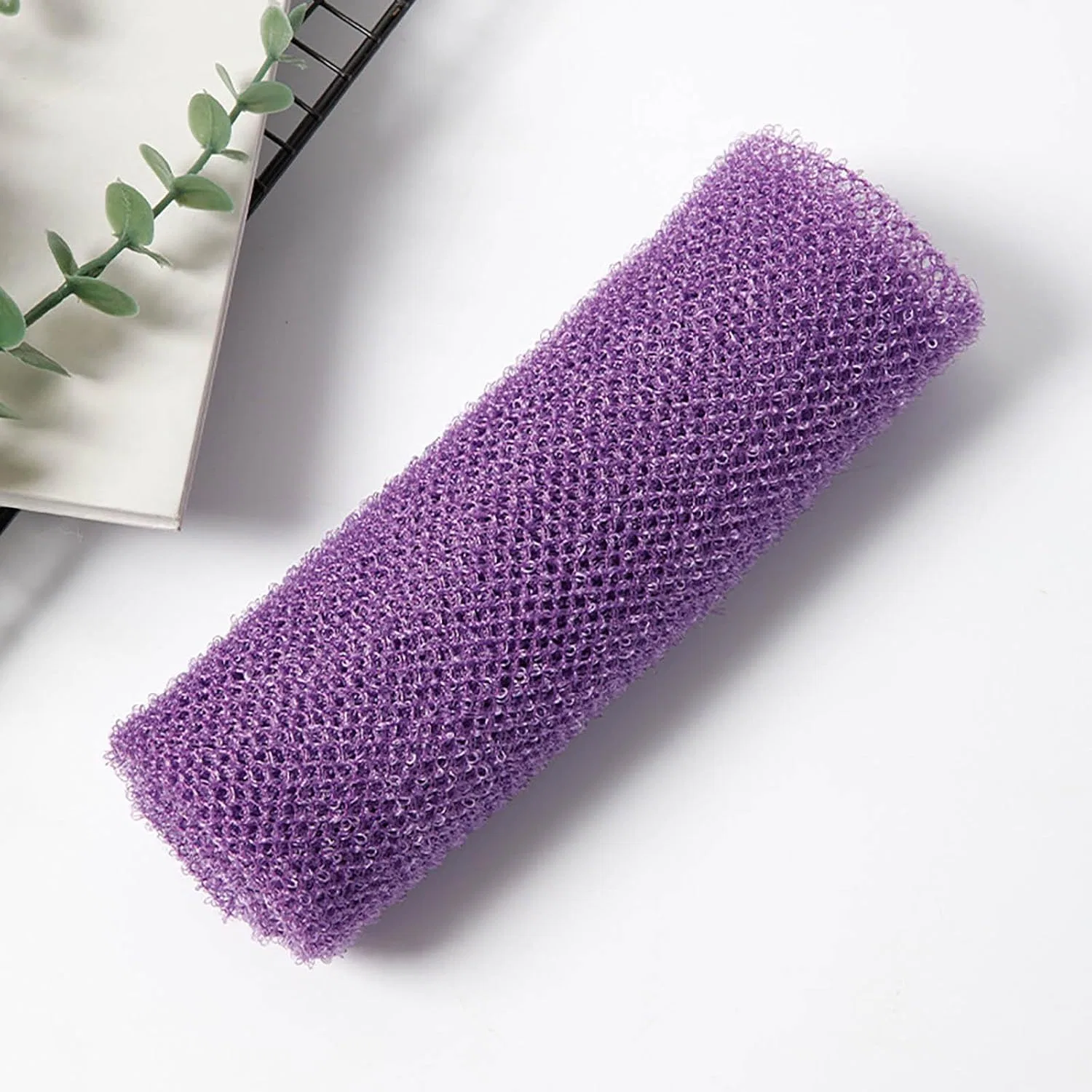 Мочалка из сетки для душа, Nylon, 80x30 см, Зеленый Generisch — фото 4