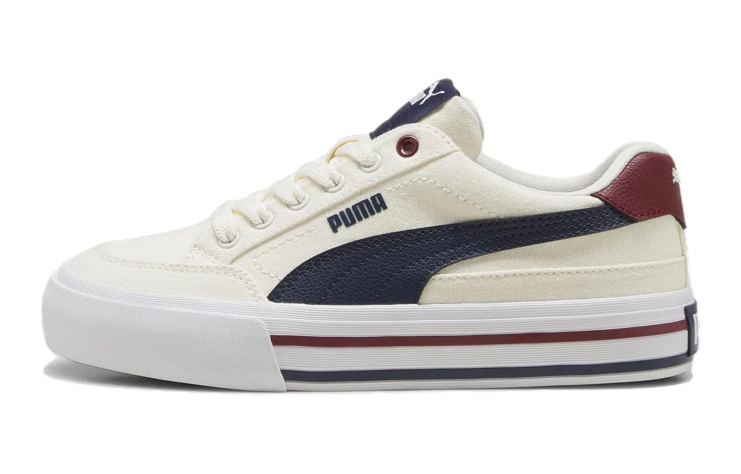 Детские кроссовки для скейтбординга с защитой от истирания Court Star PUMA, Beige Blue