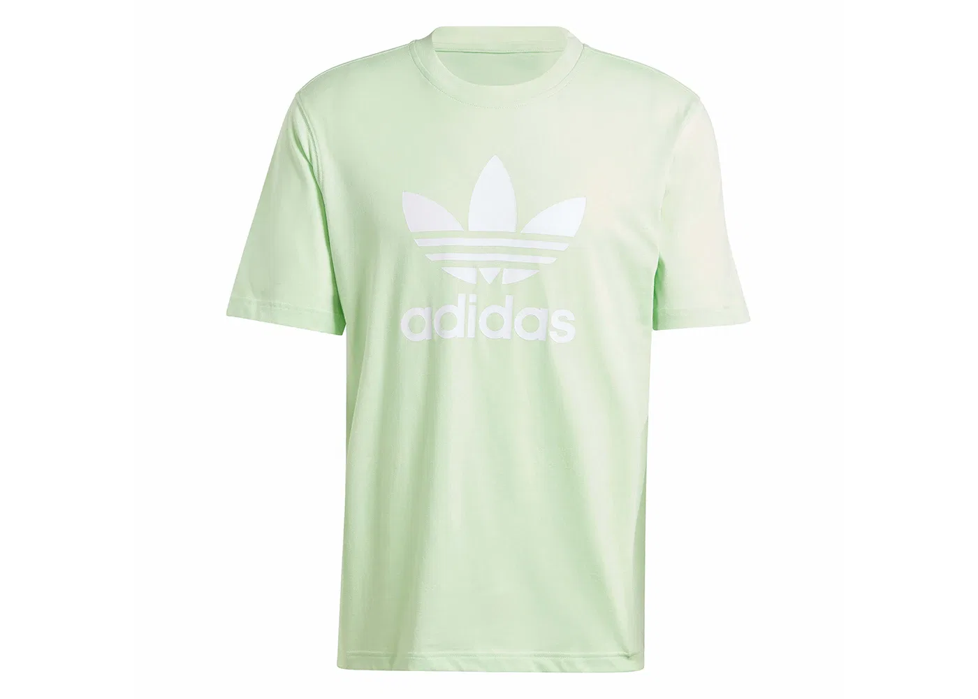 Мужская футболка с принтом Adidas Adicolor Trefoil Tee, Semi Green Spark