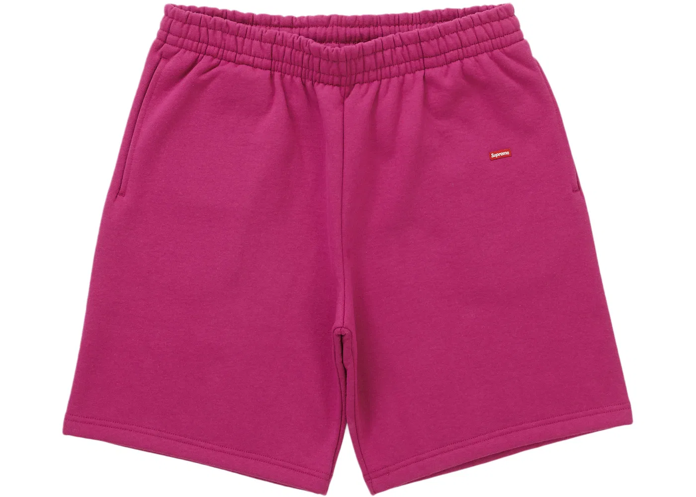 Мужские шорты с принтом Supreme Small Box Sweatshort, малиновый