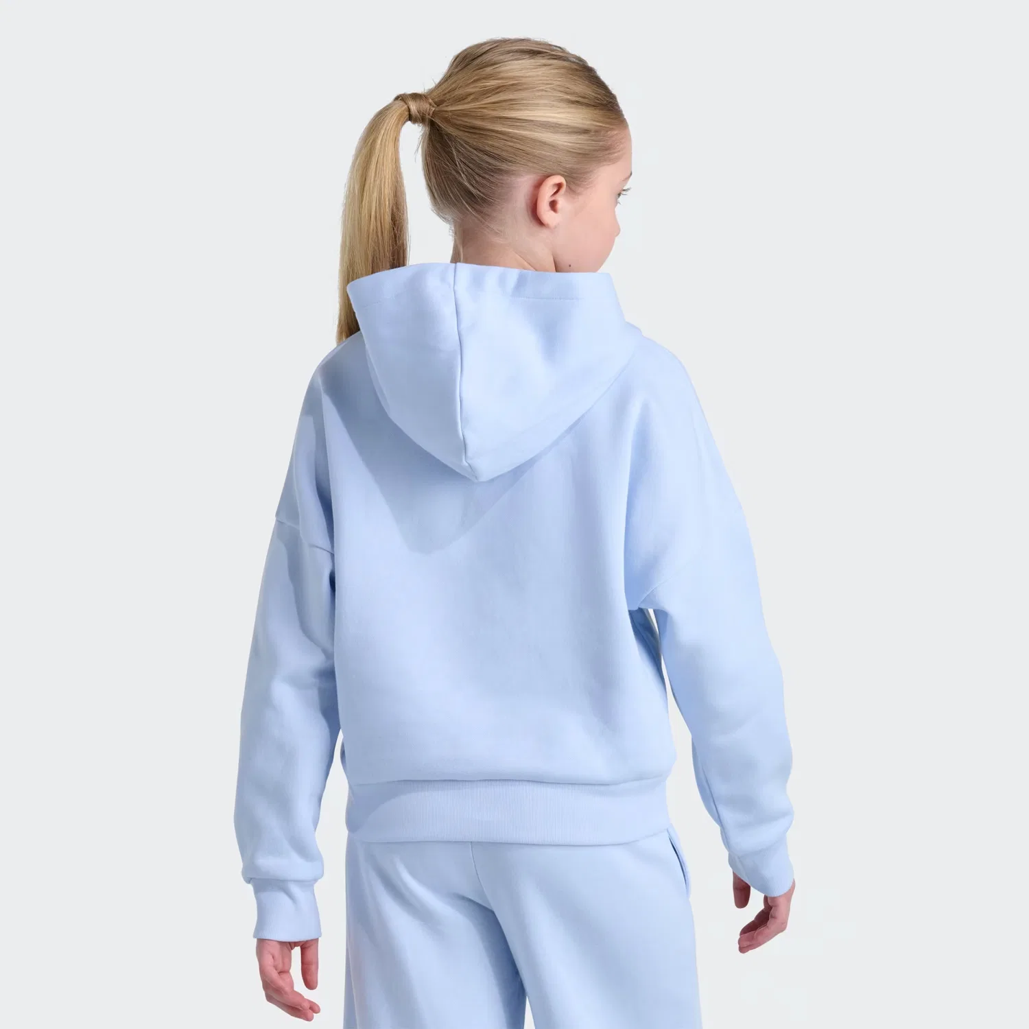 Детское худи с капюшоном и графическим принтом Adidas Sportswear, небесно-голубой — фото 2