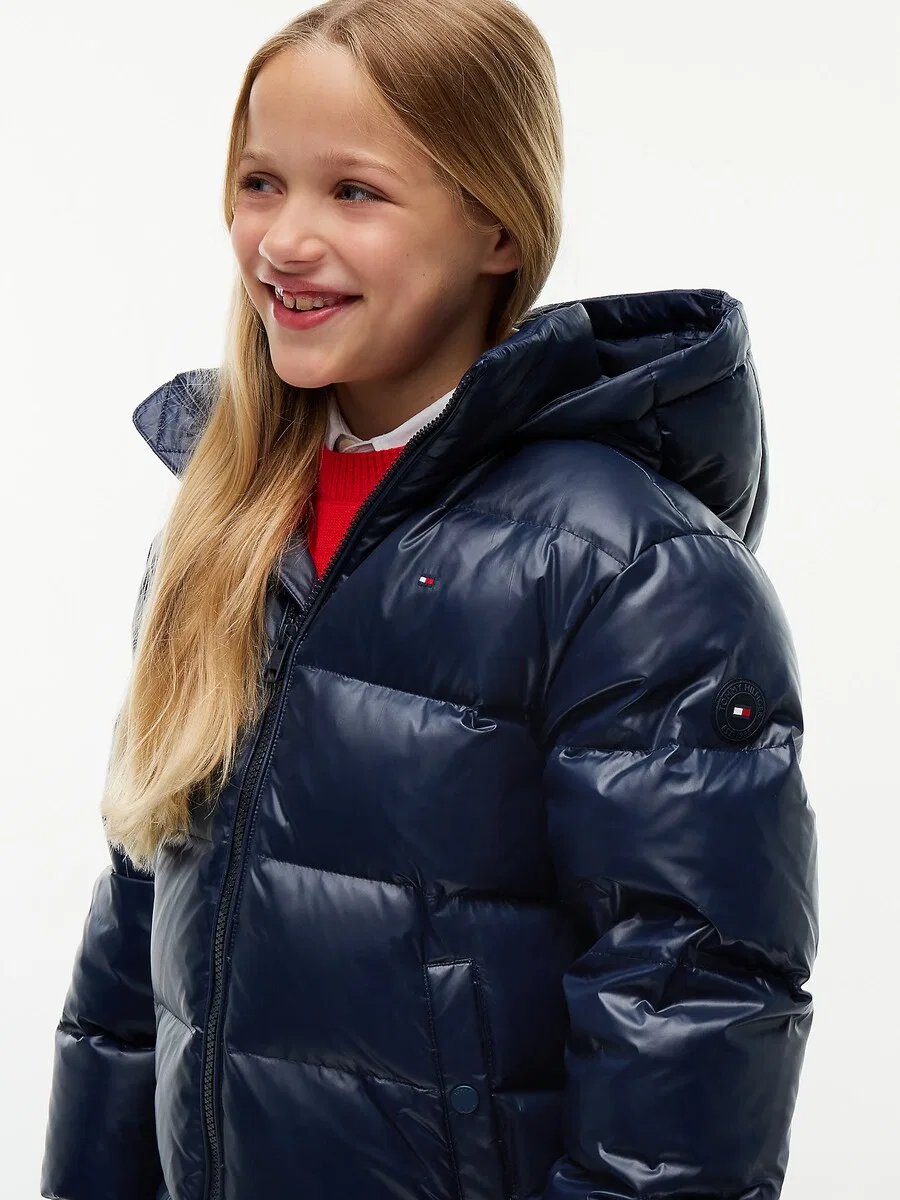 Пальто TOMMY HILFIGER 'Essential' темно-синего цвета — фото 4