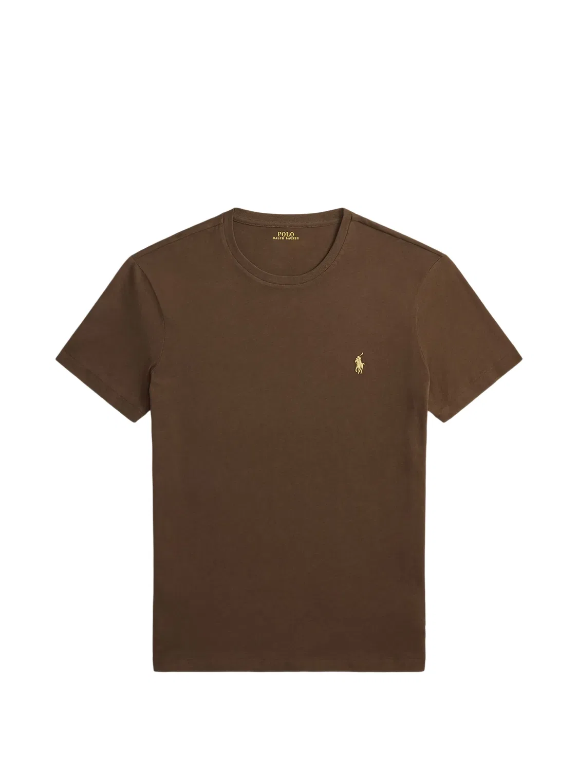 Футболка с логотипом Pony коричневая Polo Ralph Lauren, коричневый