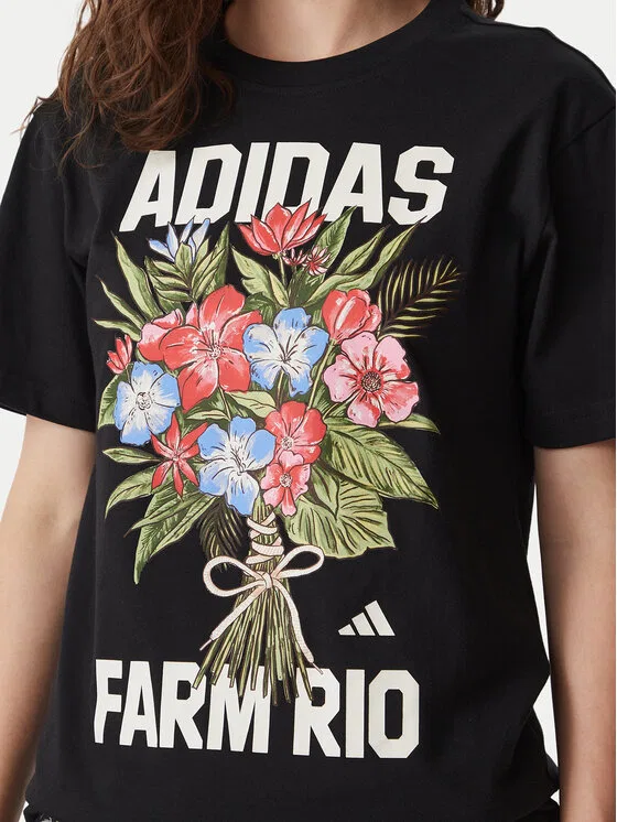 Футболка regular fit Fram Rio Graphic Adidas, черный — фото 4