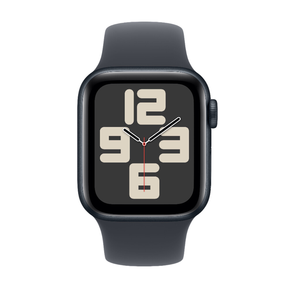 Умные часы Apple Watch SE 2024 (GPS), 40 мм, Midnight Aluminum Case/Midnight Sport Band - S/M — фото 2