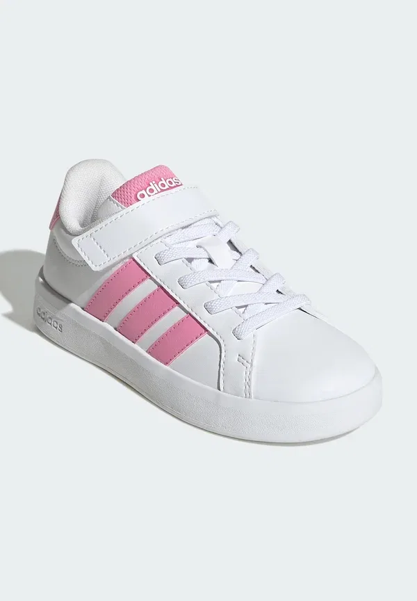 Детские туфельки Adidas Sportswear, белый/розовый — фото 2