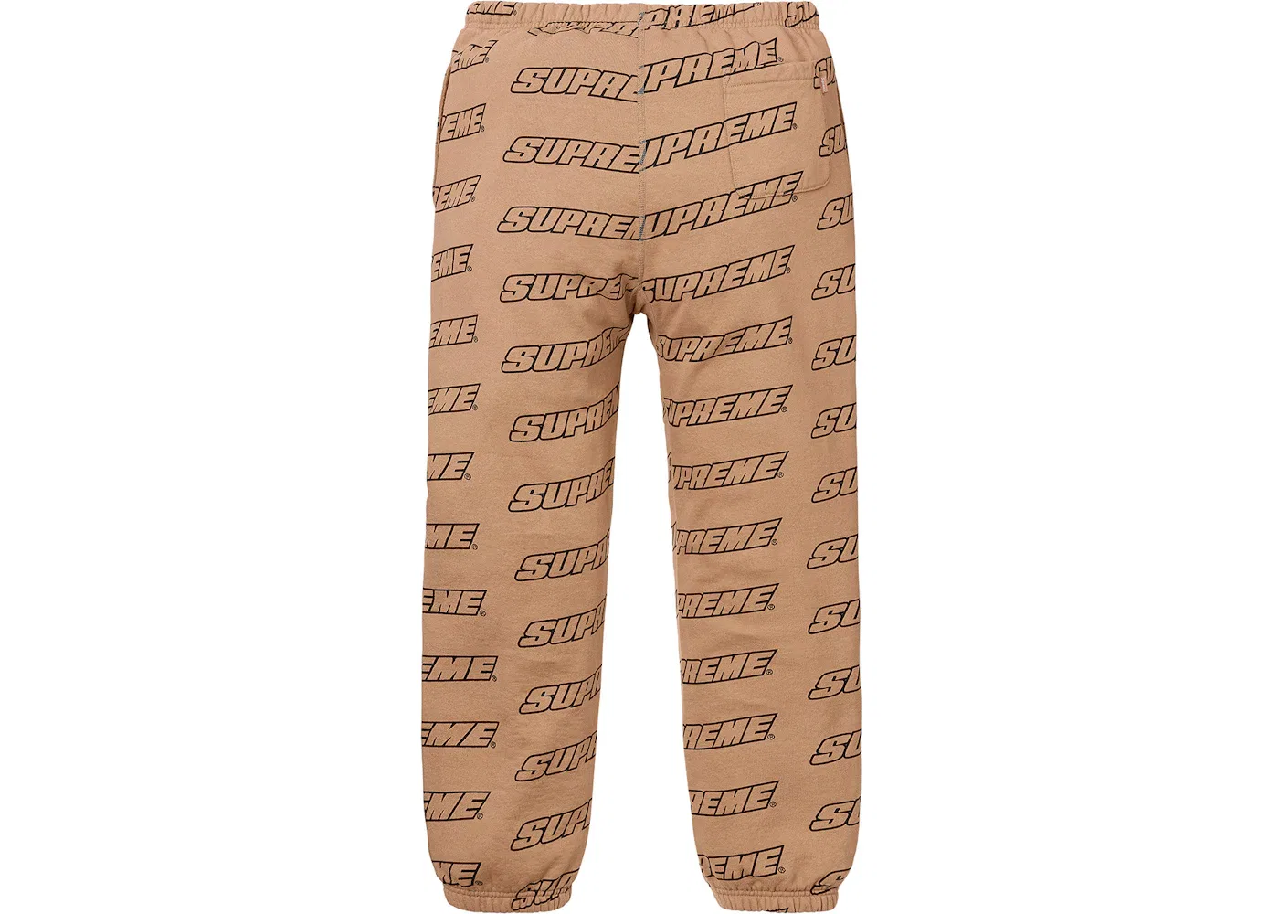 Мужские спортивные штаны с принтом Supreme Sweatpant, Light Brown — фото 2