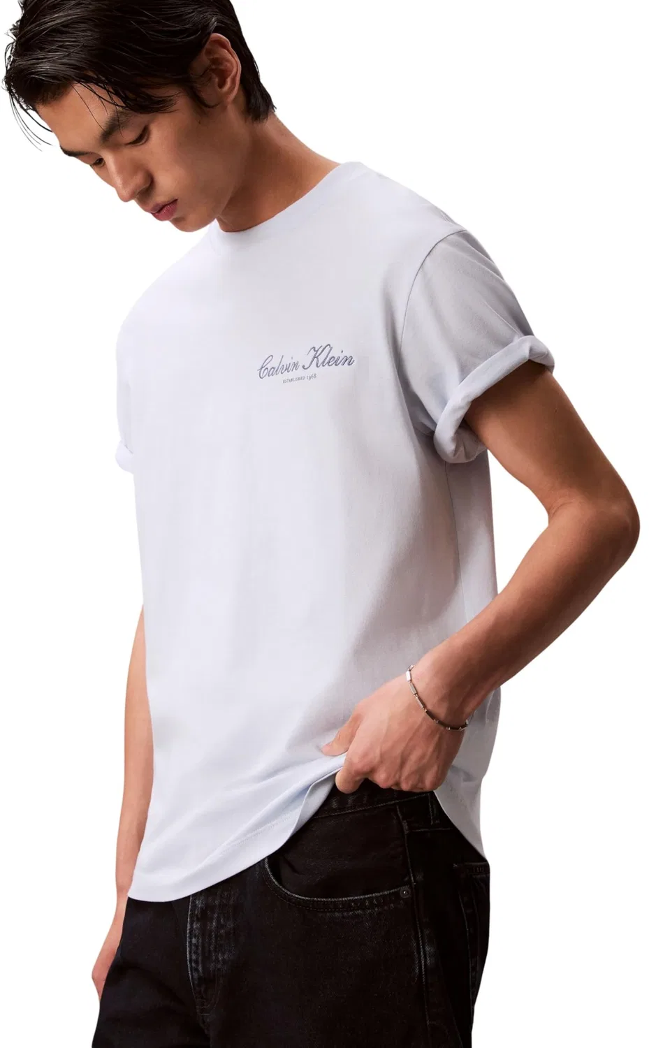 Мужская футболка с принтом 20s March Graphic Calvin Klein, Blue (Plein Air) — фото 4