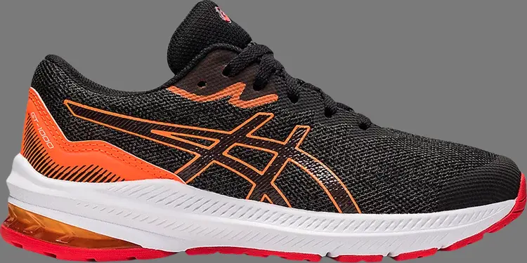 

Кроссовки gt 1000 11 gs 'graphite grey fiery red' Asics, серый