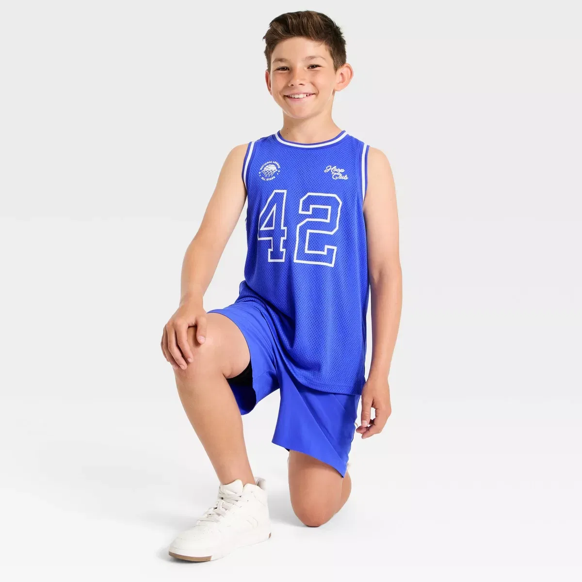 Детский топ-майка без рукавов All In Motion KIDS PERFORMANCE, Royal Blue — фото 3