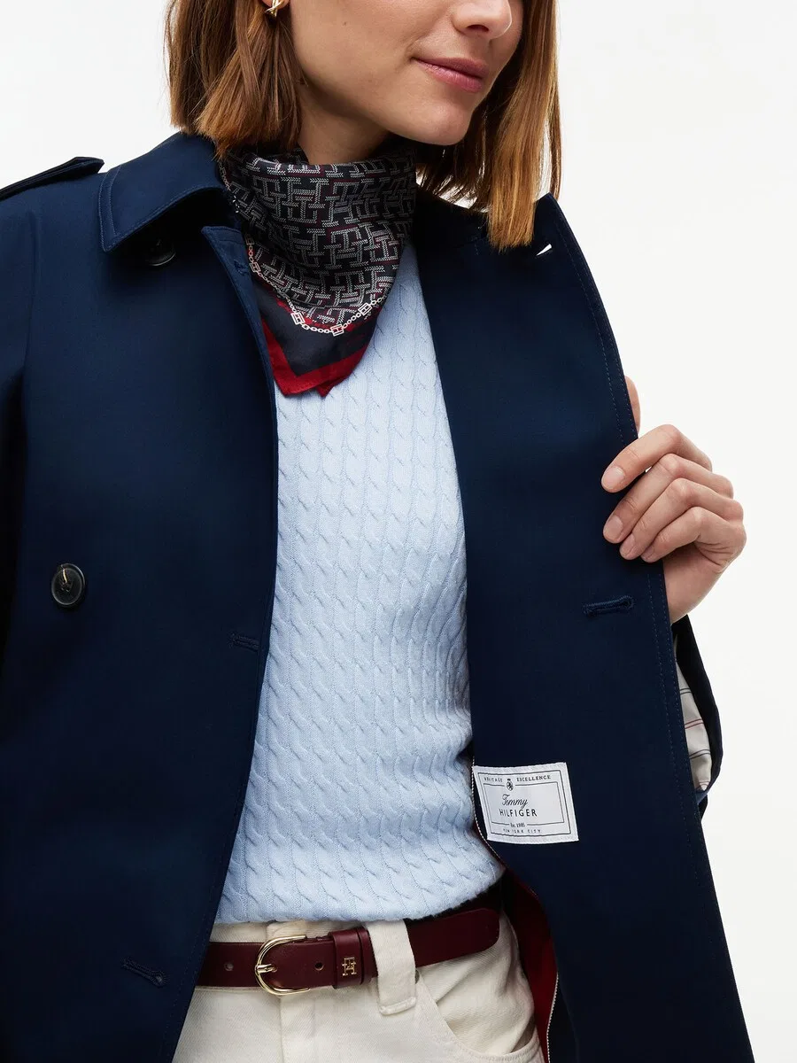 Пальто TOMMY HILFIGER Between-Seasons цвета «ночной синий» — фото 4