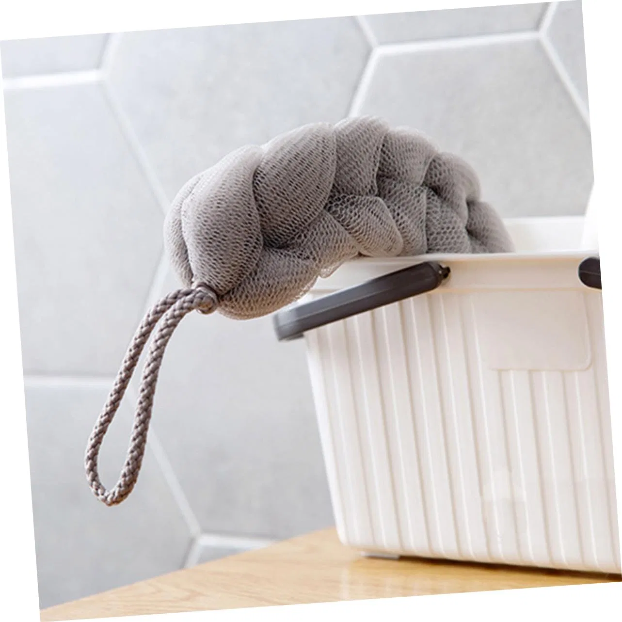 Скрабирующее полотенце для душа Hohopeti, 4 шт, 46x5.5x5 см — фото 3
