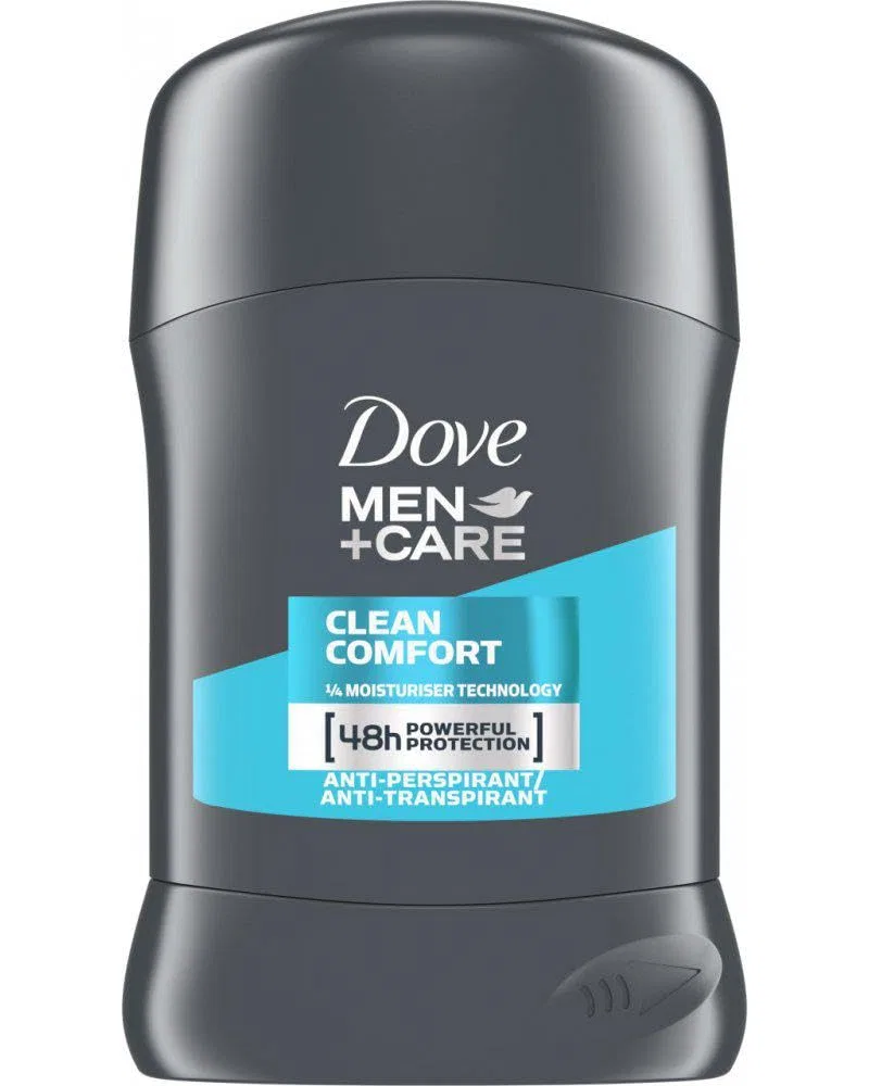 Антиперспирант-стик Clean Comfort Dove Men+Care, 6x50 мл