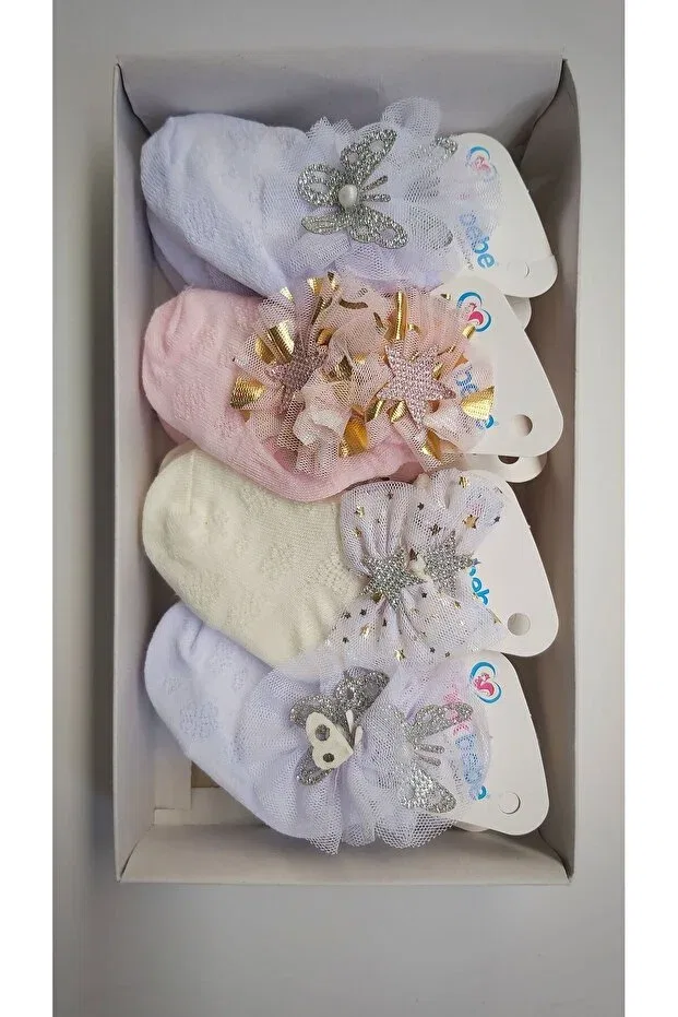 Детские носки для девочек хлопковые Fındık Bebe, Mixed — фото 4