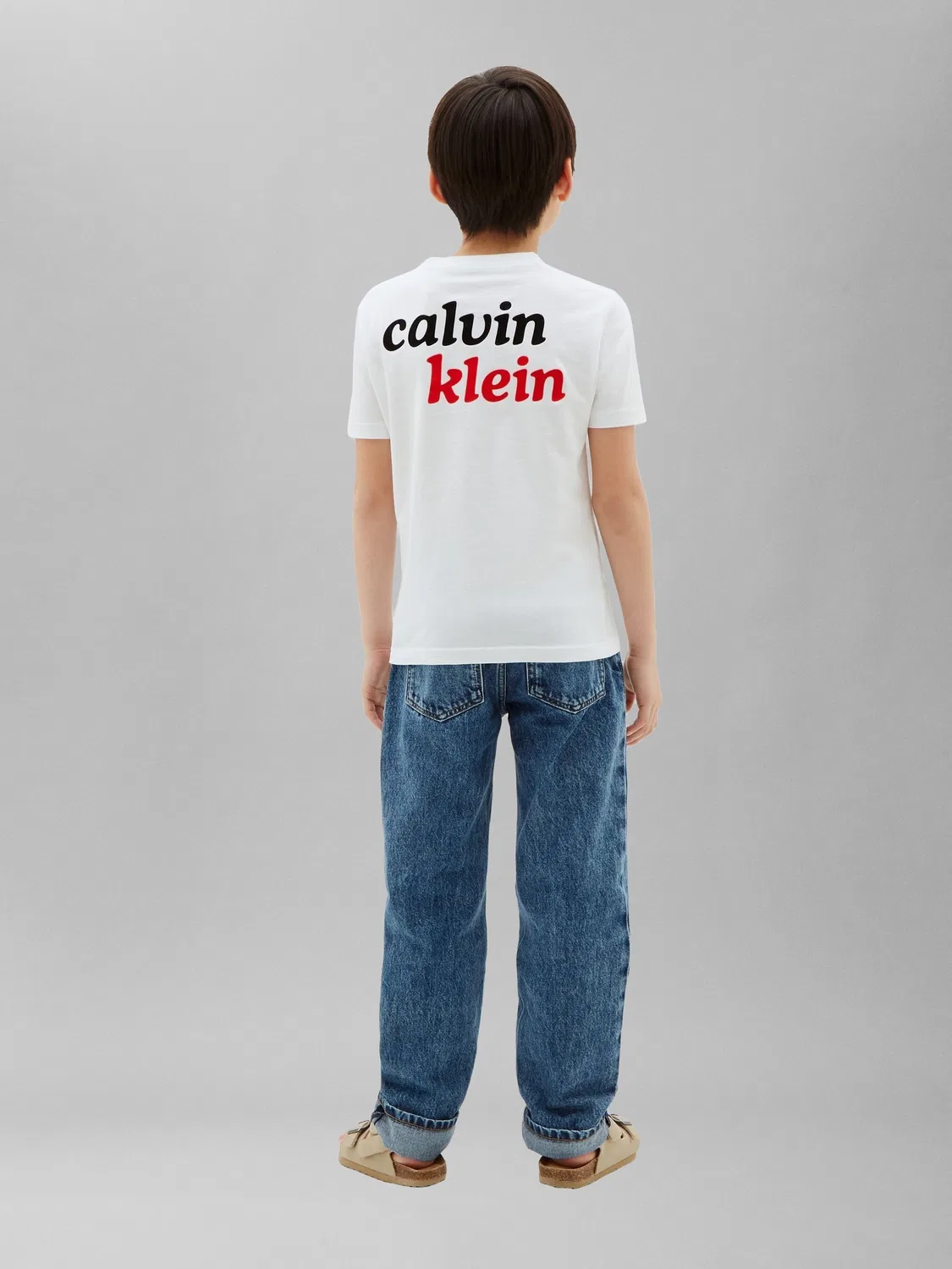 Футболка с логотипом Calvin Klein Jeans Kids, белая — фото 2