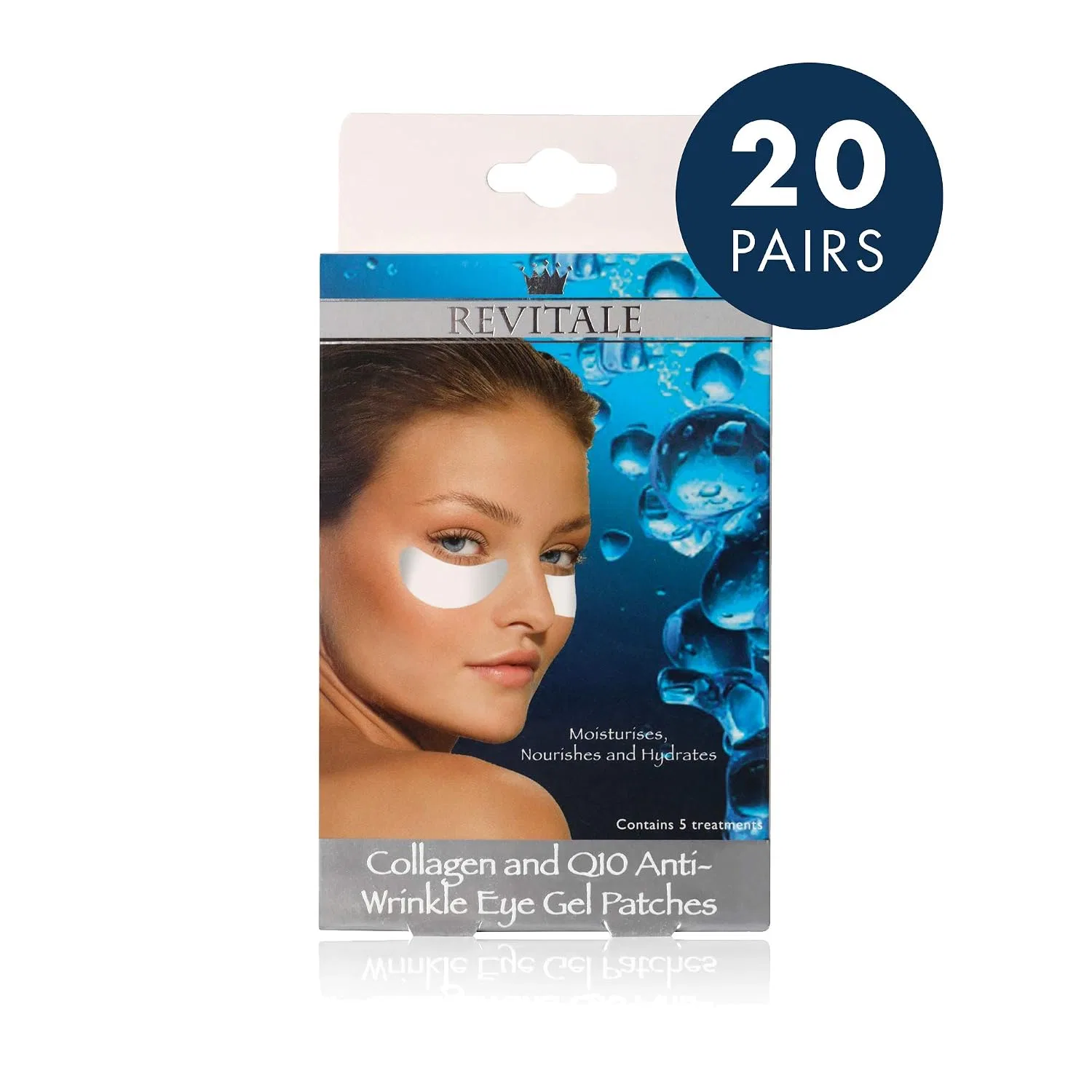 Патчи для глаз Revitale Collagen and Q10 Anti-Wrinkle, 20 пар, 4 упаковки — фото 2