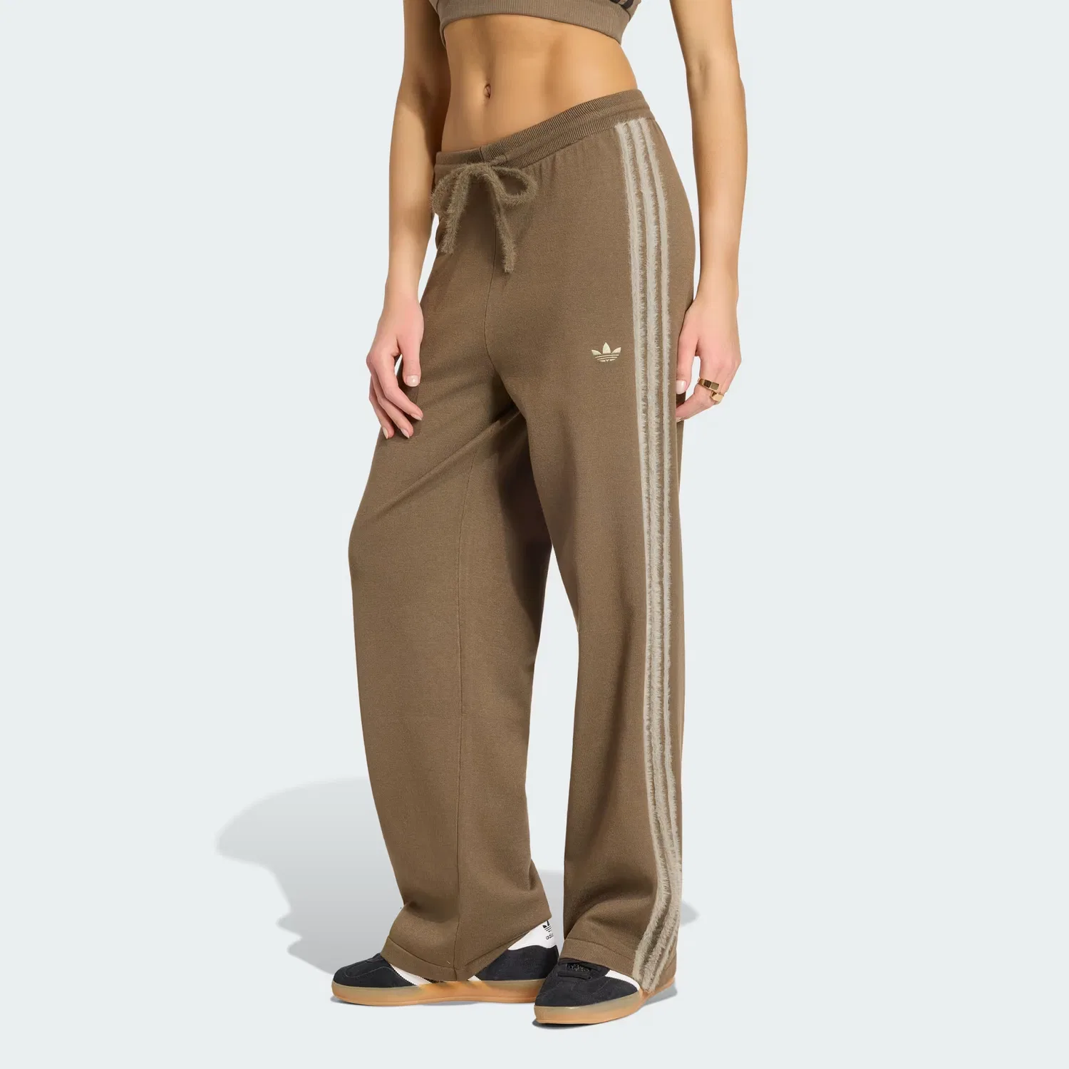 Женские трикотажные спортивные брюки Firebird Adidas Originals, Branch/Silver Pebble