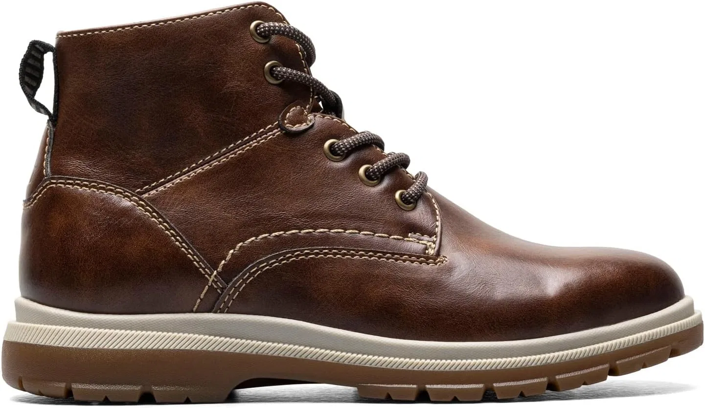 Детские ботинки на шнуровке с мысом Lookout JR Florsheim, Chestnut — фото 2
