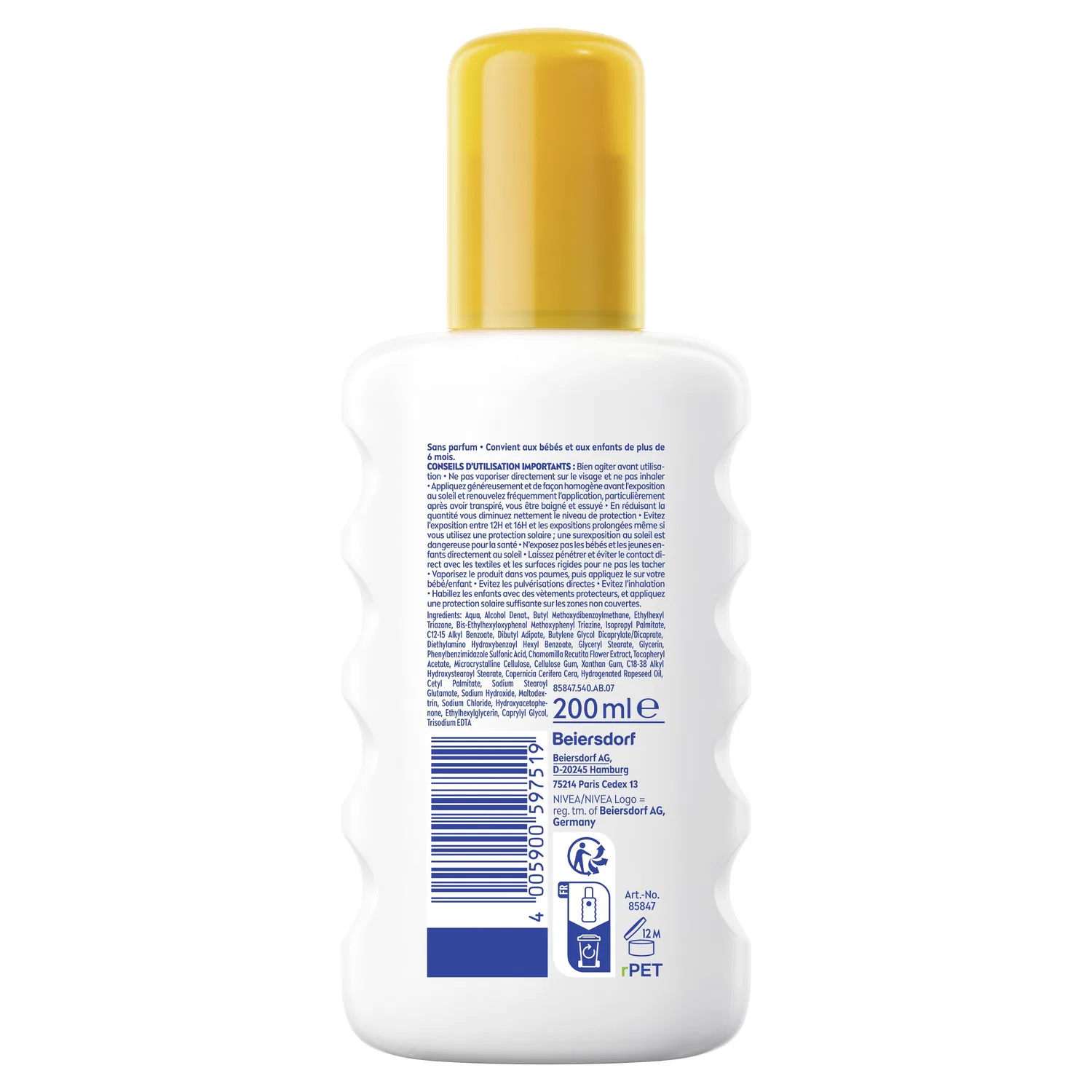 Детский солнцезащитный спрей SPF 50+ Protect & Play Nivea — фото 2