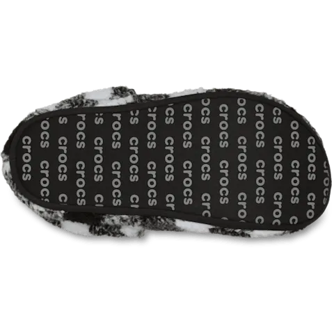 Сабо Crocs Classic Buffalo Check Cozzzy Slipper, черный/белый — фото 4