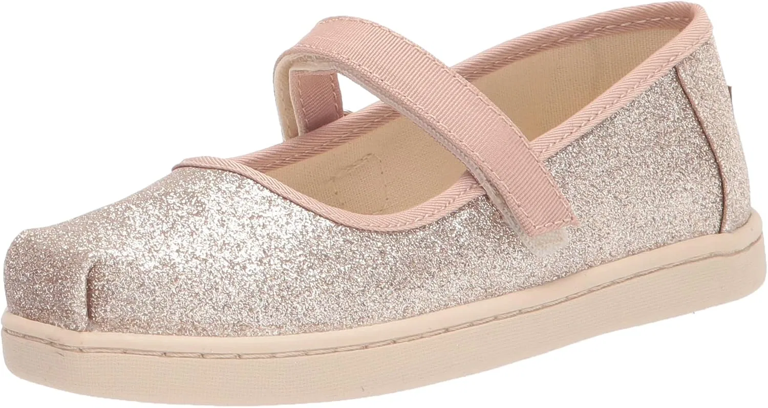 Детские туфли Мэри Джейн для девочек Tiny TOMS, Champagne Iridescent Glimmer