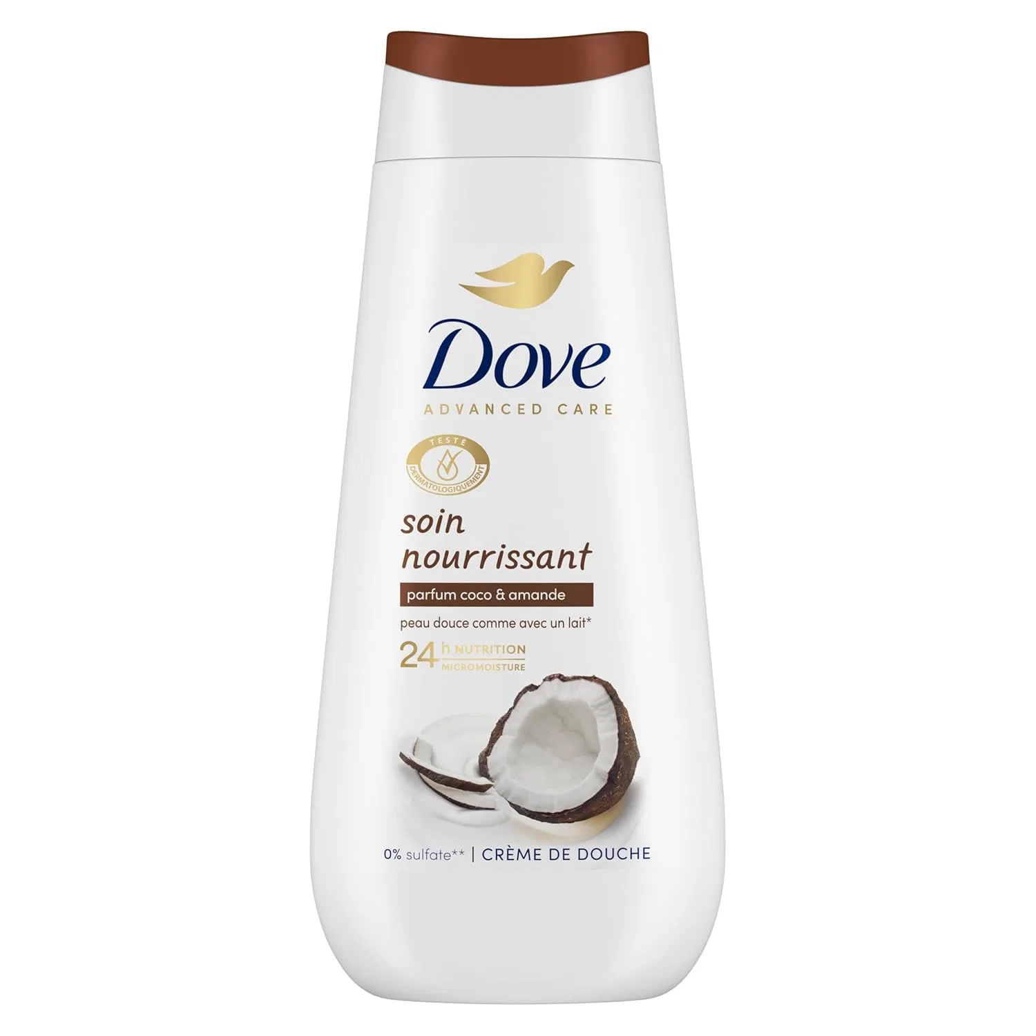 Гель для душа Dove Advanced Care Coconut and Almond, 12 x 225 мл — фото 2
