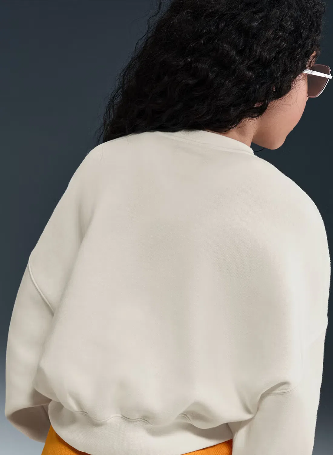Свитшот с принтом Trend Fleece Nike, айвори — фото 4