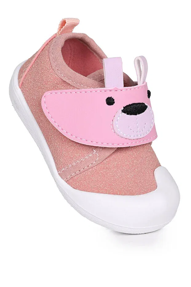 Детские тапочки для девочек на липучке Winni Kiko Kids, Powder