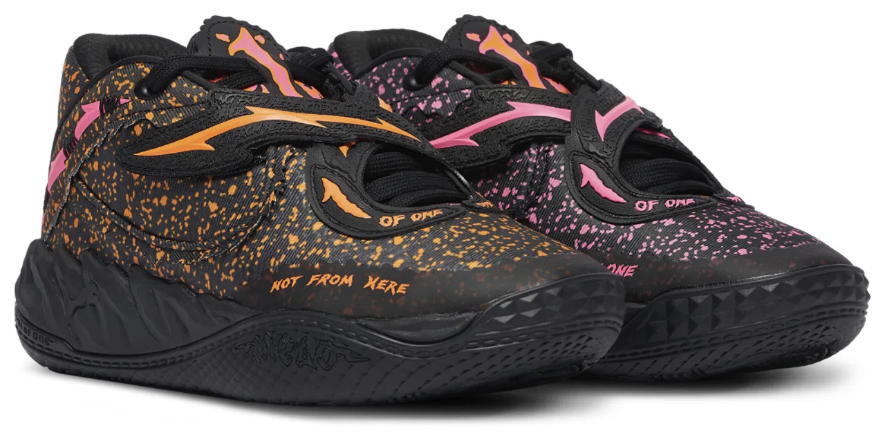 Кроссовки для мальчиков MB.05 Shadows PUMA, цвет Black/Pink/Orange — фото 2