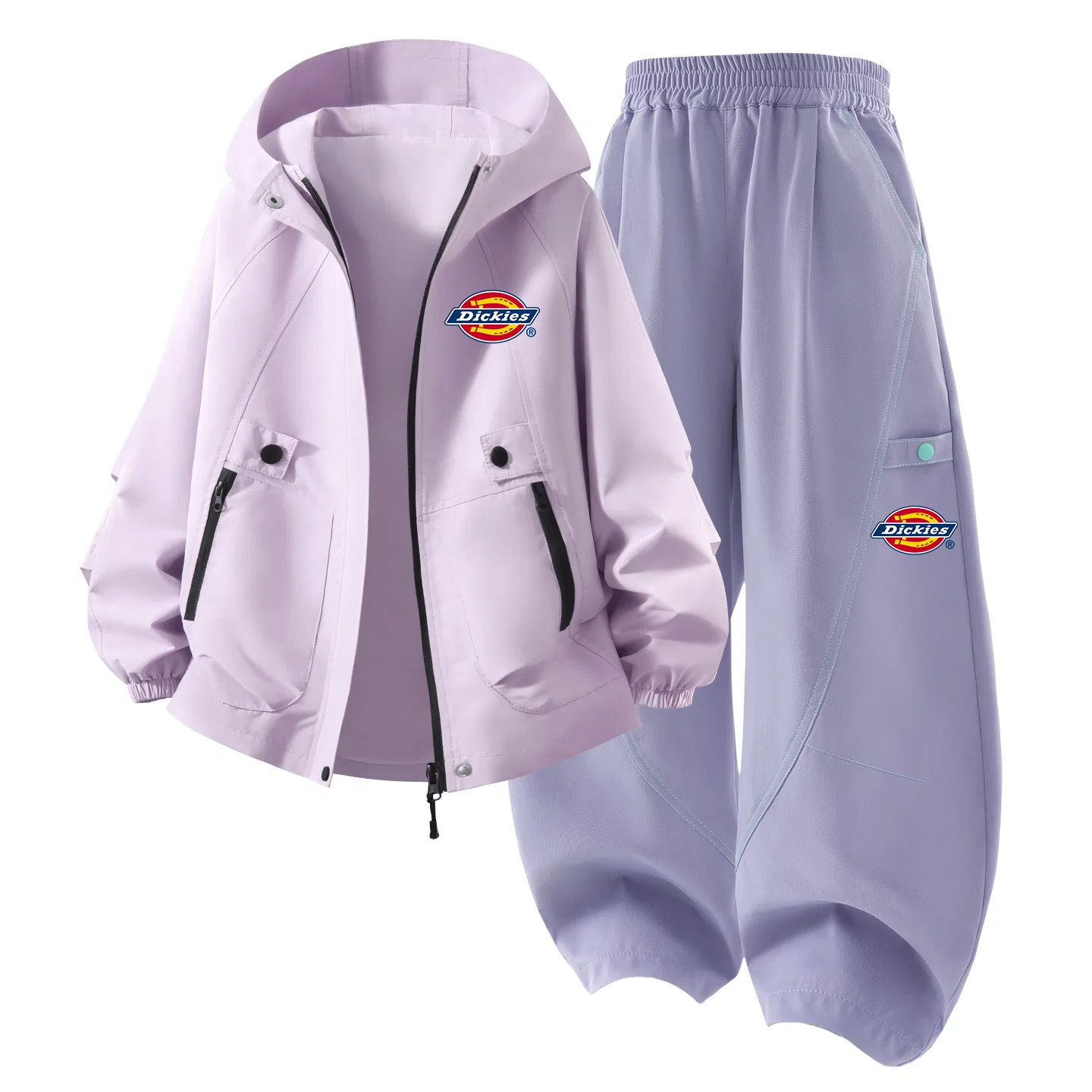 Детский спортивный комплект с принтом Dickies, Silicone Standard K Green+Right Middle Dark Gray — фото 3
