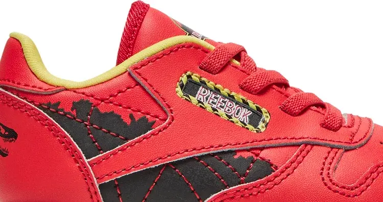 Кроссовки Reebok Jurassic Park X Classic Leather Toddler Ian Malcolm, красный — фото 3