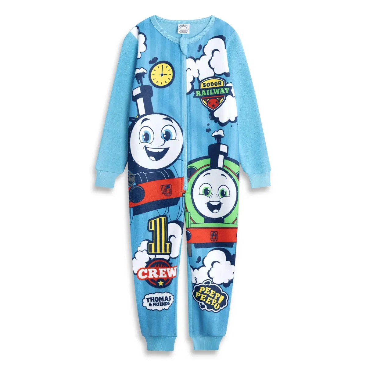 Детский комбинезон для мальчиков с принтом Thomas and Friends Multi Crew Onesie, Thomas & Friends, Blue