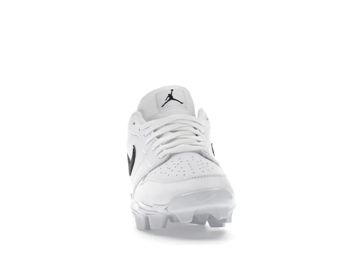 Детские бутсы Jordan 1 Low Cleat Jordan, White/Black/Black — фото 2