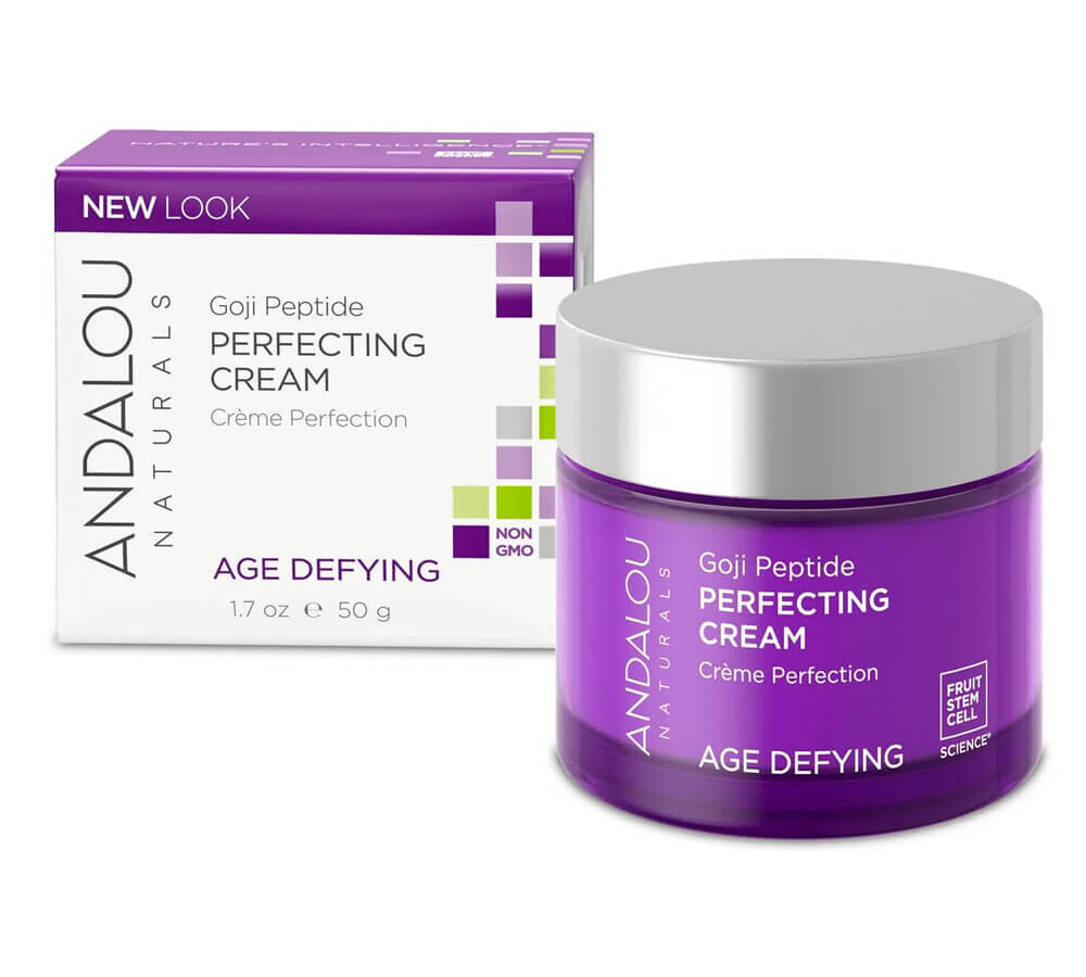 

Пептидный питательный крем для лица Andalou Naturals Goji peptide age defying, 50 мл