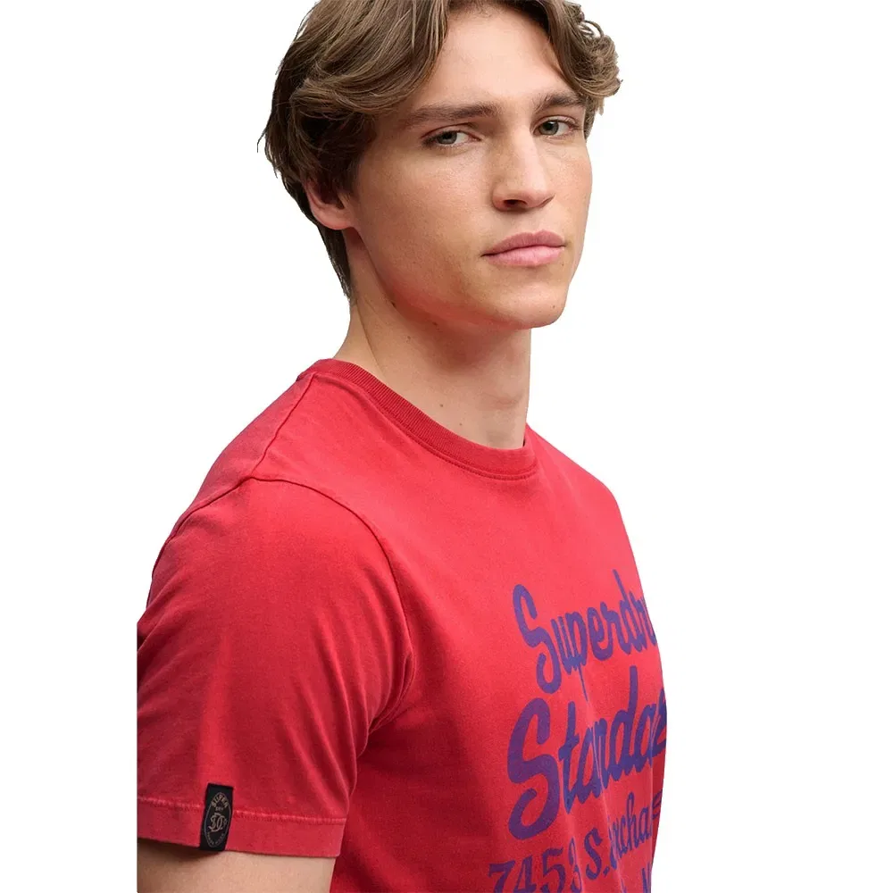 Мужская футболка с принтом Vintage Script Superdry, Red — фото 4