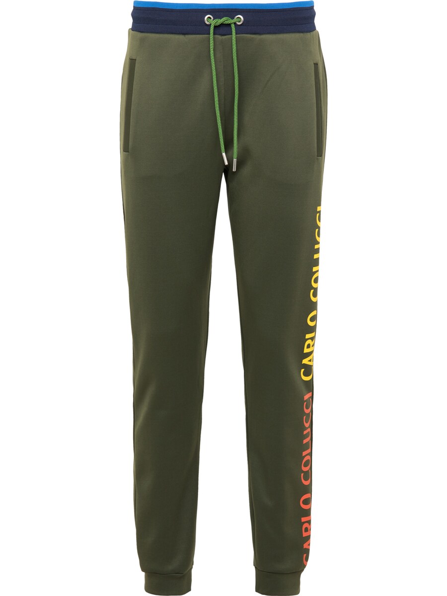 

Тканевые брюки Carlo Colucci Tapered Pants Carlotto, зеленый