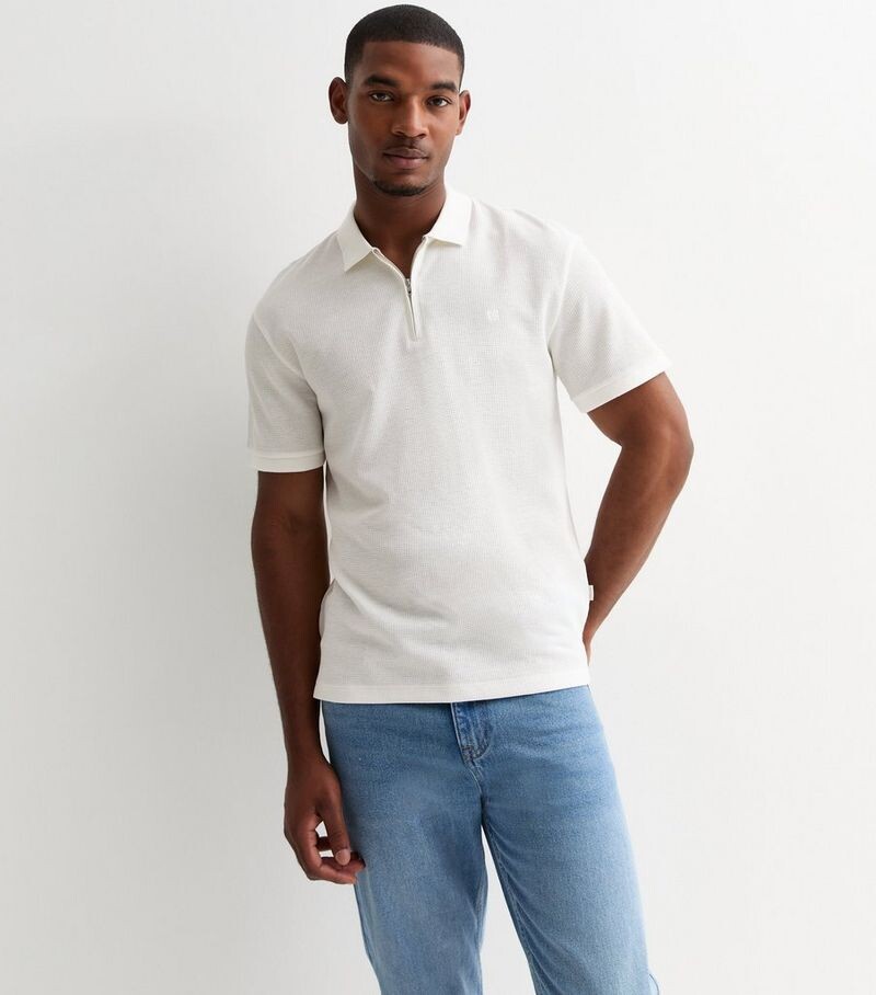 

Белая рубашка-поло Jack & Jones Off Jack & Jones, белый
