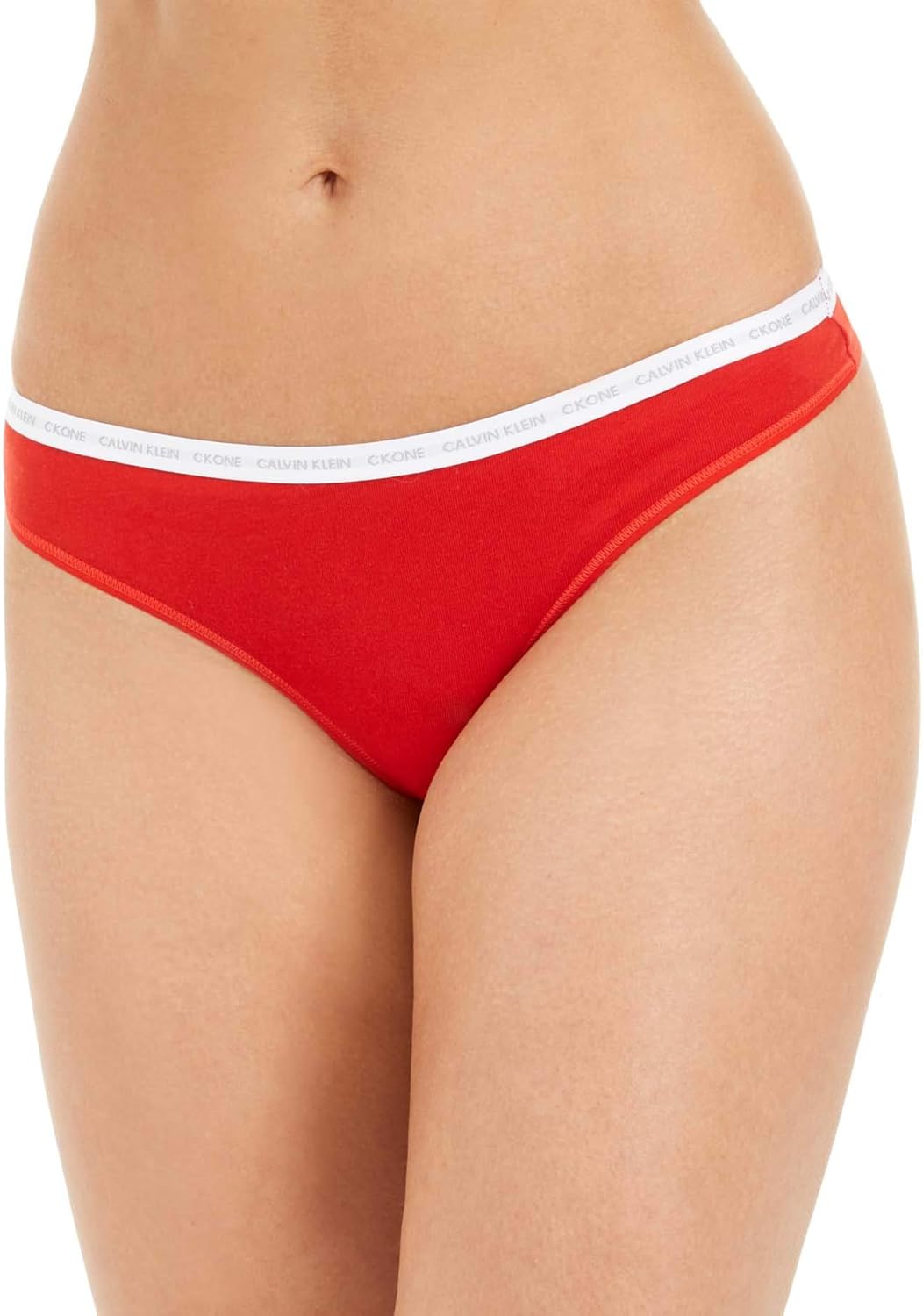 

Calvin Klein нижнее белье женские трусики-стринги One Cotton Singles, American Dream(Qd3783-643)/White