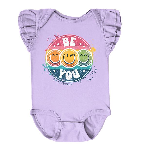 

Боди Smileyworld be you rainbow circle с рукавами-крылышками The Juniper Shop, Lavender