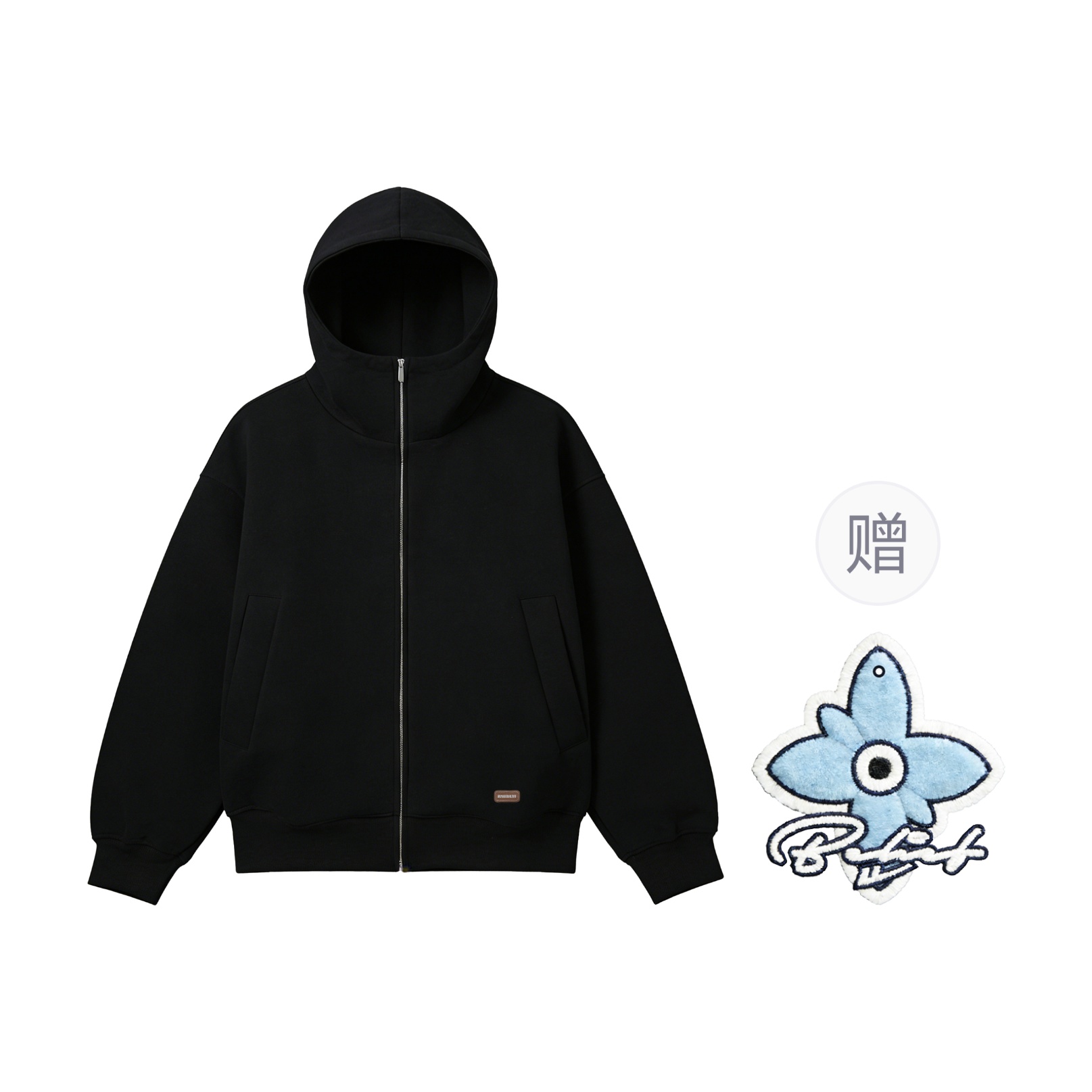 

Толстовка женская худи кардиган Moderate WARRIOR, черный[free badge+scented sachet charm]