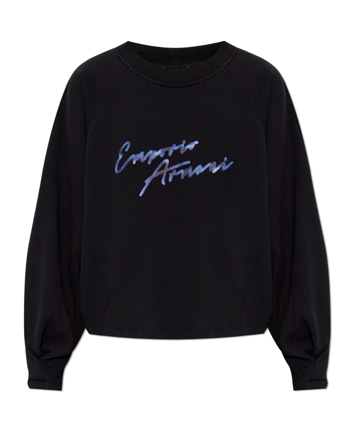 

Толстовка с логотипом Emporio Armani, черный