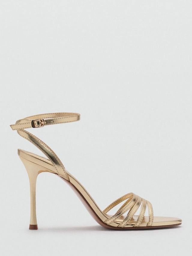 Nota Stiletto на босоножках с ремешками Mango, Gold